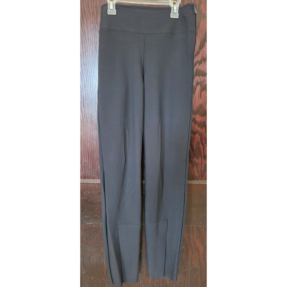 Athleta Interstellar Tight Black‎ Leggings Yoga Pants Women's Size 8 Side Zipper - Picture 2 of 8